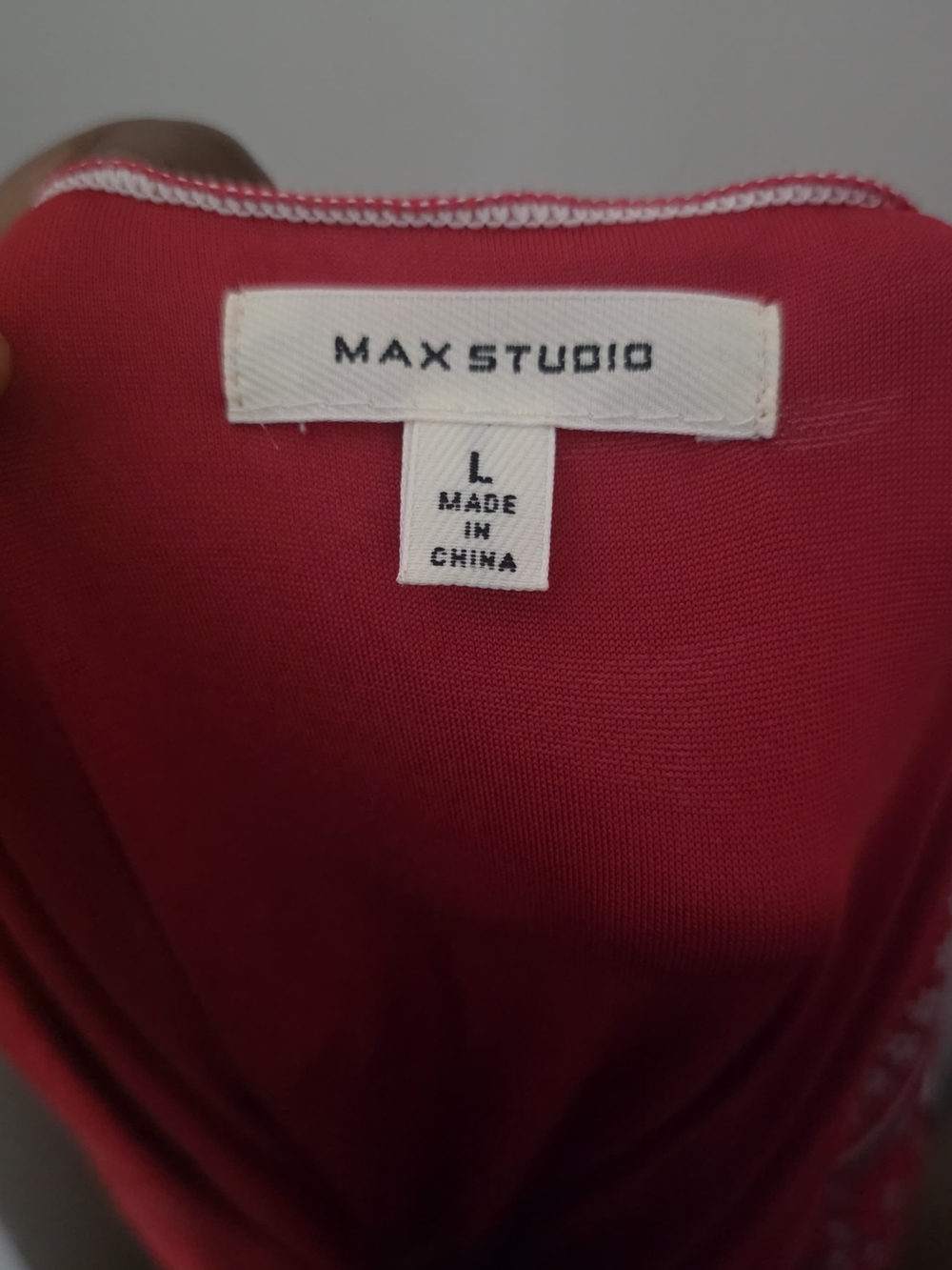 Max Studio Red Floral Wrap Midi Dress - Picture 3 of 6